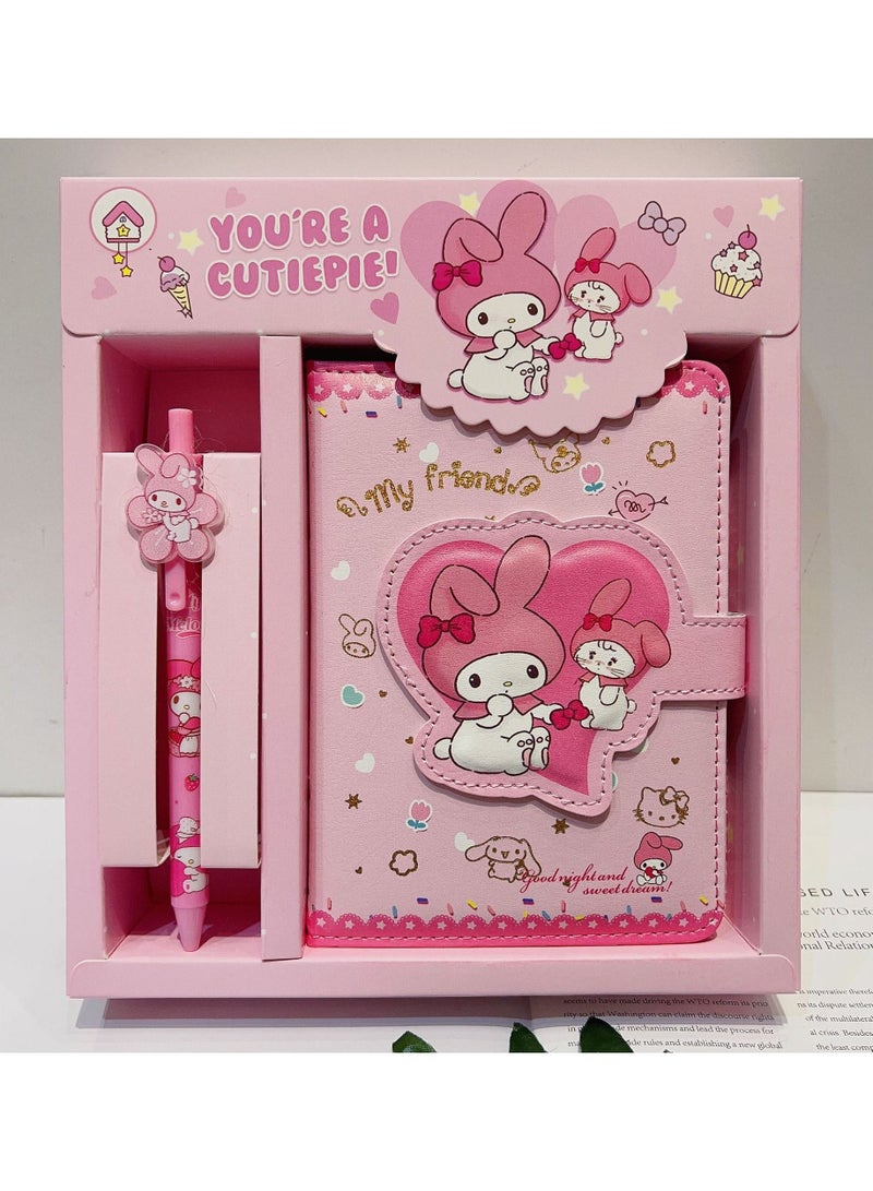 سانريو دفتر ميلودي ومجموعة أقلام - Image 2