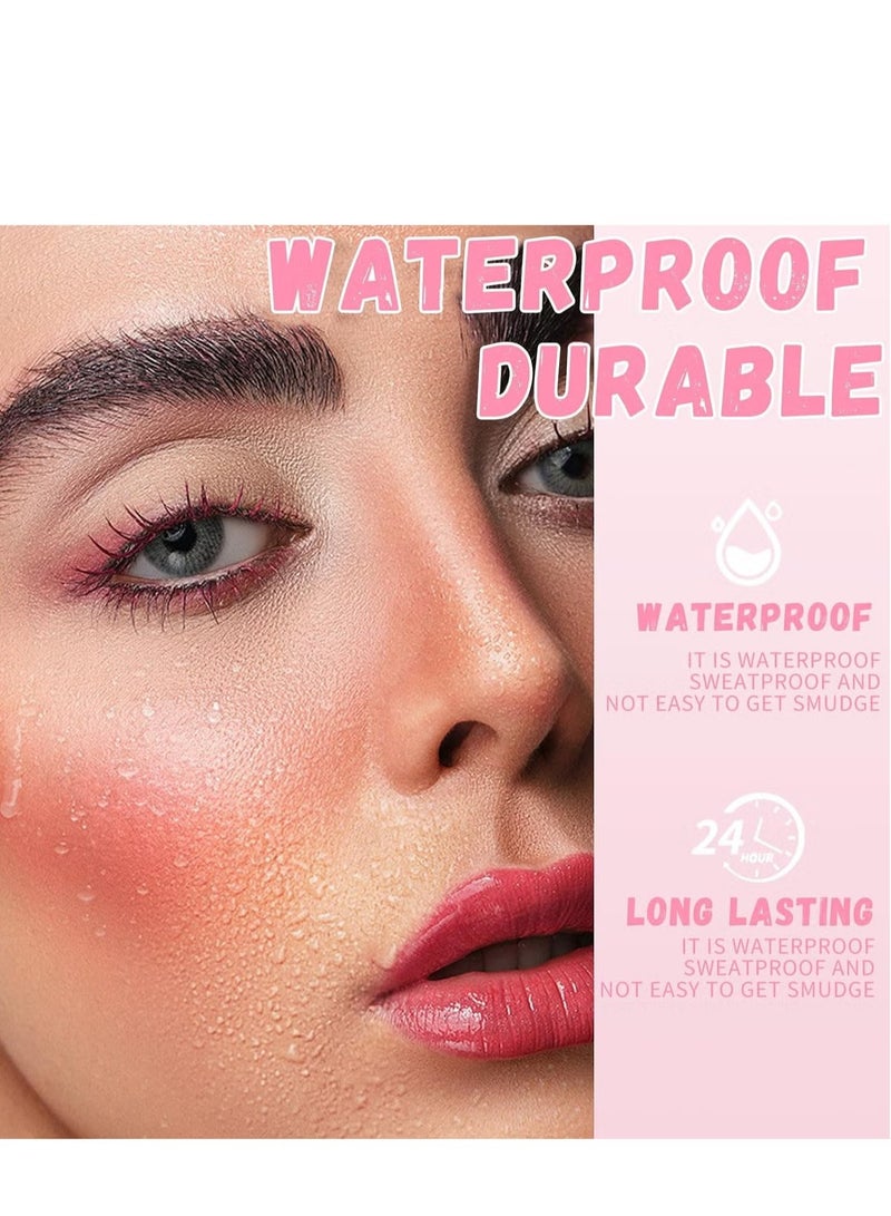 Milk Pack of 4 Milk Jelly Blush Stick, Multi Jelly Tint Blush Stick, Milk Jelly Tint Blush Stick, Lip Tint Stain, Long Lasting Multi Use Makeup Blush Stick, Milk Jelly Blush Tint for Lips Cheek - Image 5