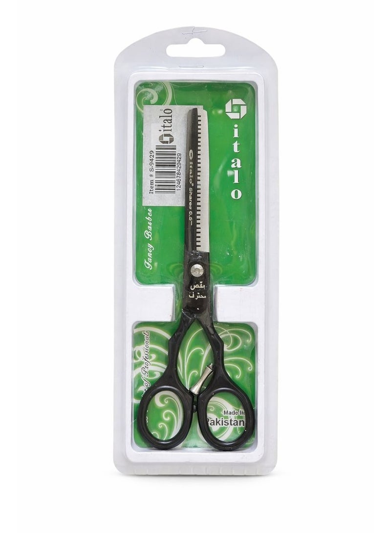 Italo Professional Hair Thinning Scissors – 6.5″ Barber & Salon Styling Shears - Image 1