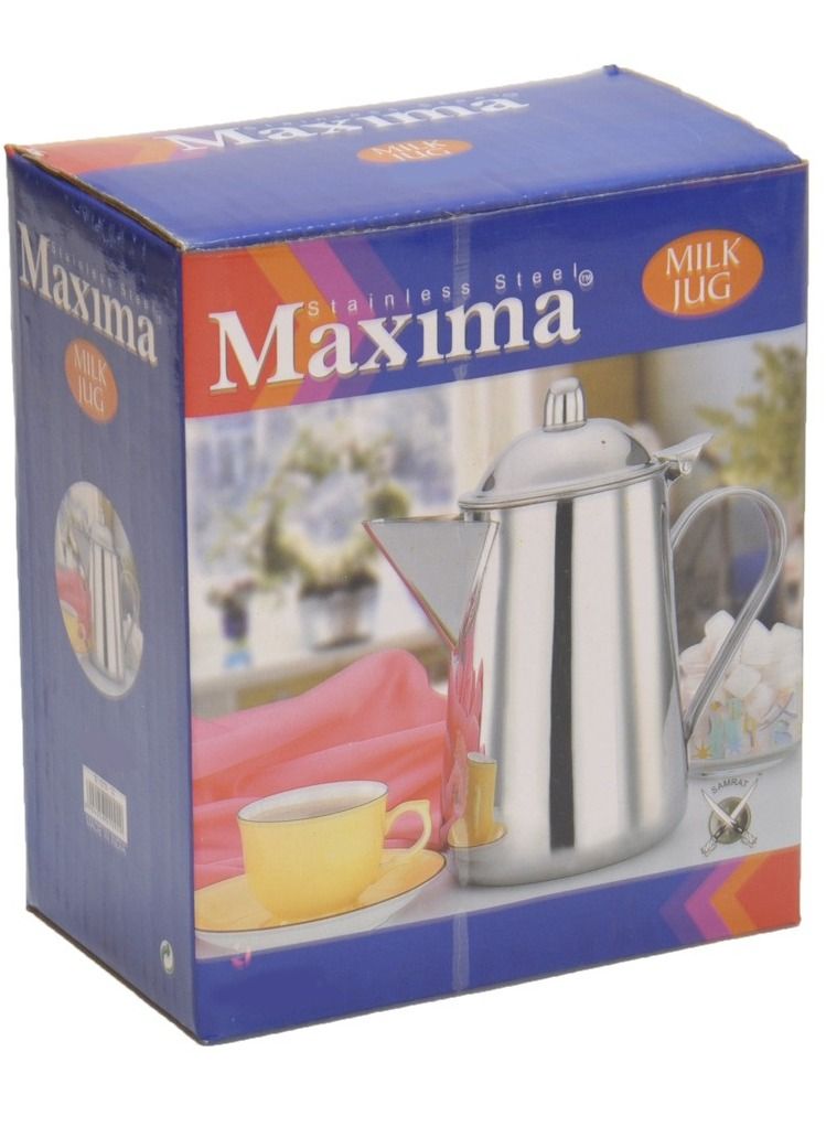 Maxima Milk Jug Steel Available Sizes 1.2L 1.6L 2L 2.5L Silver - Image 4