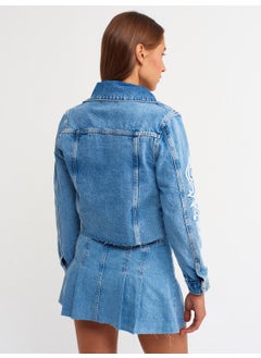 65300 Embossed Denim Coat-Blue - pzsku/Z378A5D0C26FB948E7CB8Z/45/_/1740060691/a45aee55-09c3-4ae7-9b2f-a5522cd710ca