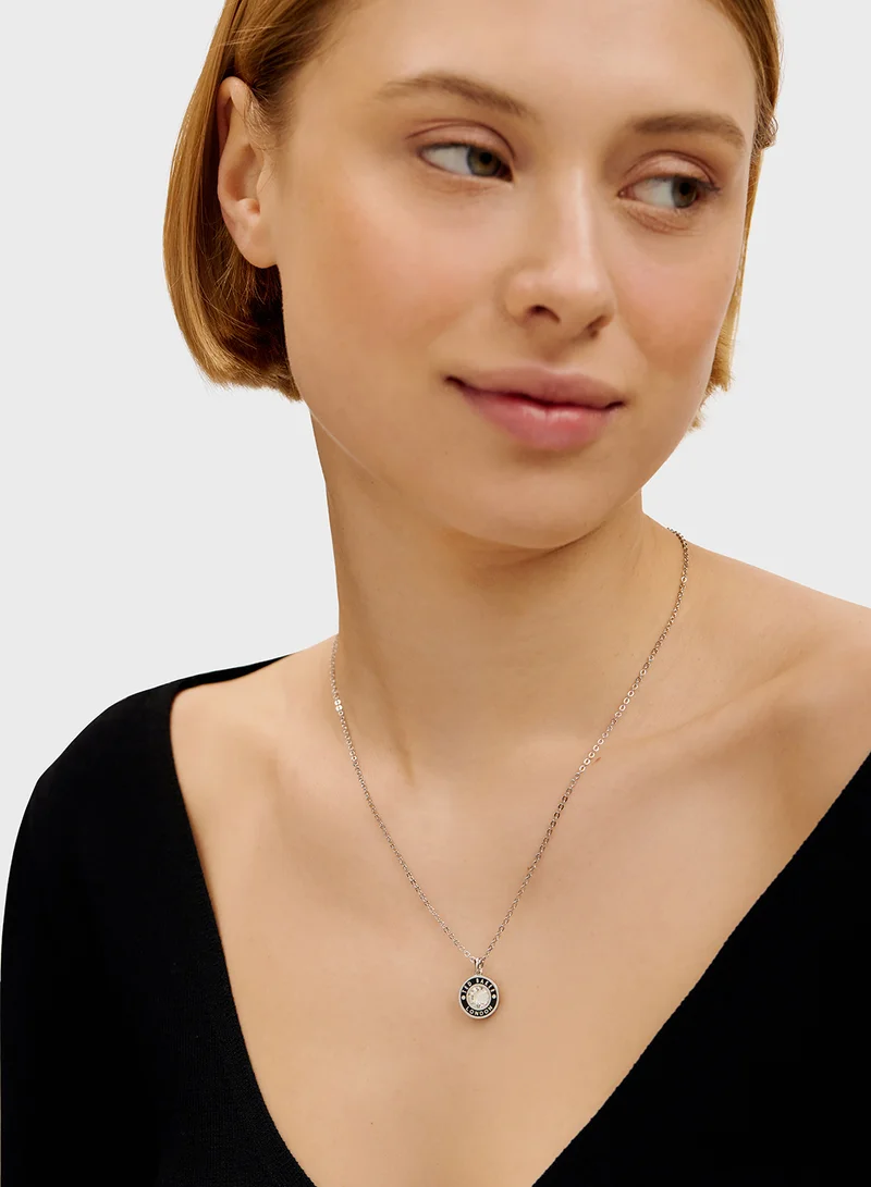 تيد بيكر Chain Detail Drop  Long Necklace
