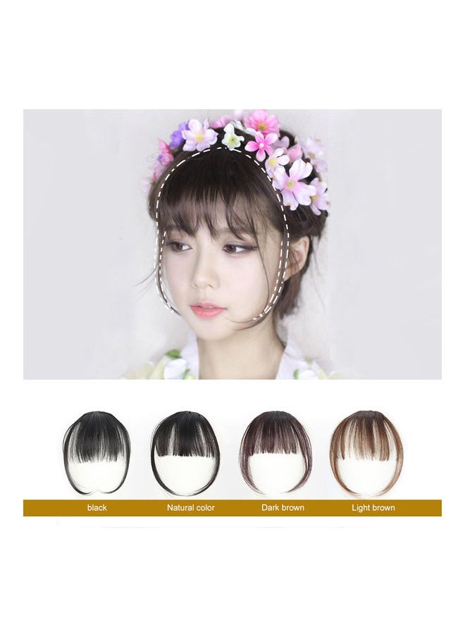 NIBEMINENT - Girl Hair Air Fringe Bang With Hairs Black 9 x 2 2cm - Image 1