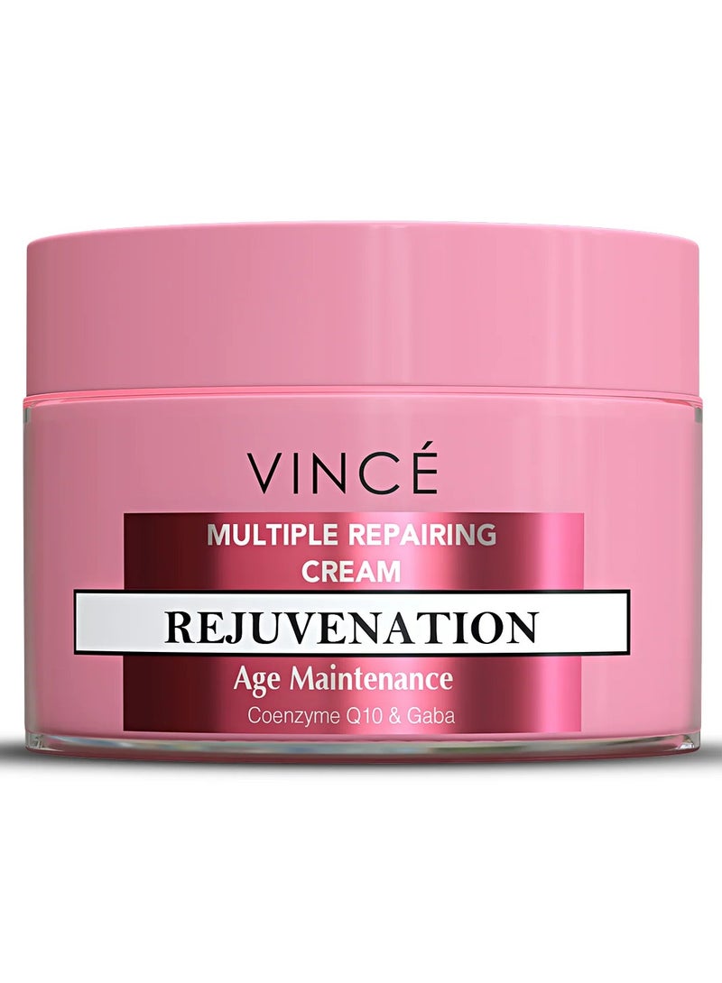 VINCE Skin Repairing Cream – Advanced Skin Repair – Reduces Deep Wrinkles & Fine Lines – Smooths, Hydrates & Restores Radiance – Keeps Skin Cells Healthy and Youthful – Paraben-Free, 50ml - Image 1