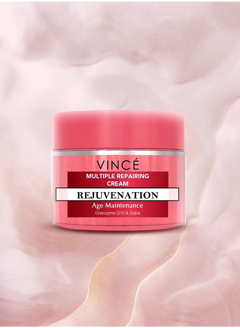 VINCE Skin Repairing Cream – Advanced Skin Repair – Reduces Deep Wrinkles & Fine Lines – Smooths, Hydrates & Restores Radiance – Keeps Skin Cells Healthy and Youthful – Paraben-Free, 50ml - Image 2