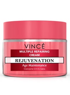 VINCE Skin Repairing Cream – Advanced Skin Repair – Reduces Deep Wrinkles & Fine Lines – Smooths, Hydrates & Restores Radiance – Keeps Skin Cells Healthy and Youthful – Paraben-Free, 50ml  - Image 1