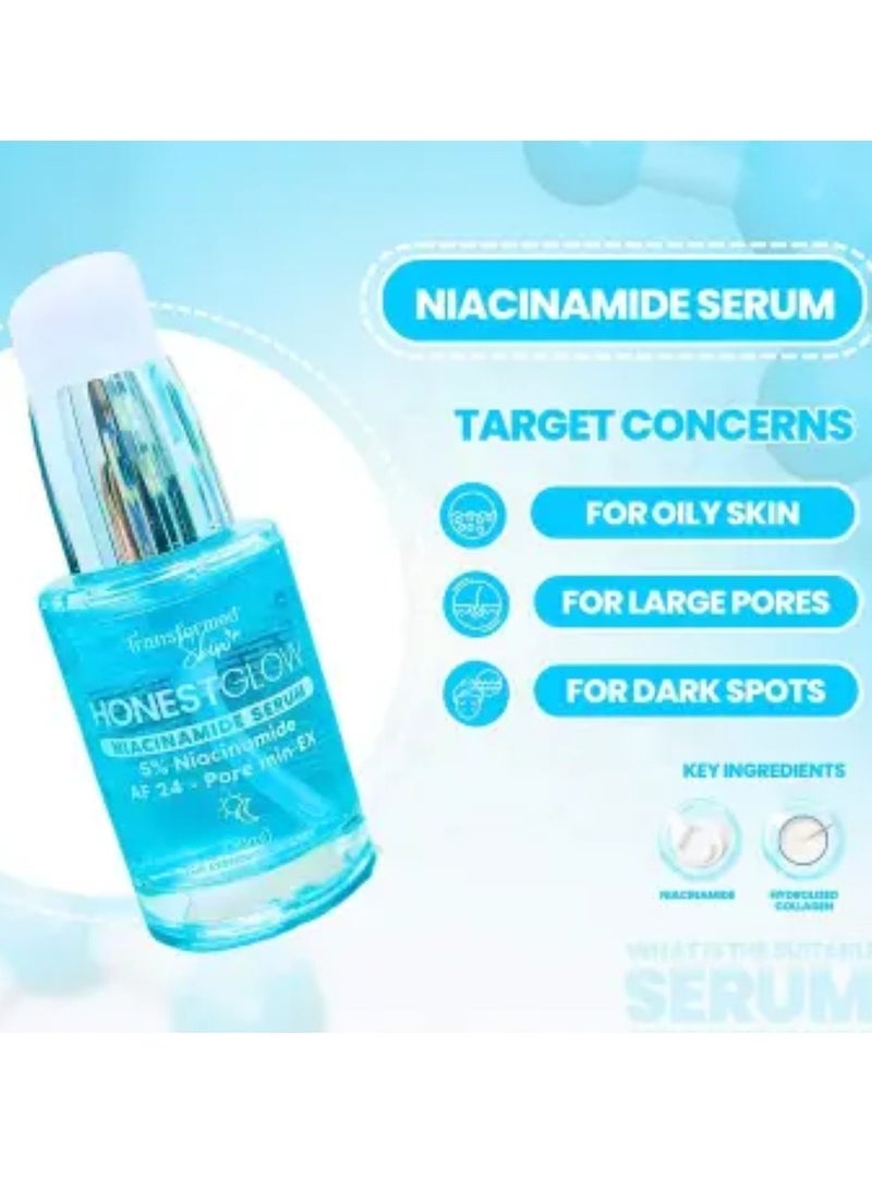 Transformed Skin Honest Glow 5% Niacinamide Serum 30ml‏ - Image 3
