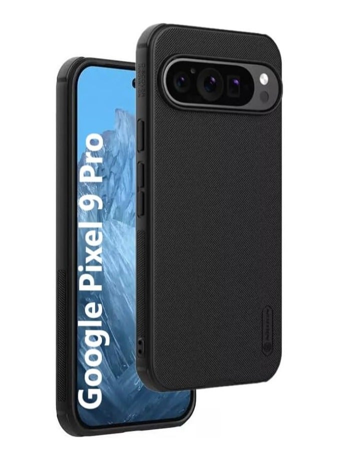 Nillkin Google Pixel 9 Pro Case Cover Super Frosted Shield Pro Matte All-Round Protection Anti-scratch Slim Luxury PC Hard Protection Back Cover for Google Pixel 9 Pro 5G 2024 Black - Image 1
