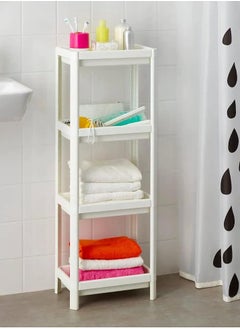 Shower Caddy Corner Shelves Bathroom Shelving Unit Plastic Shelf Kitchen Bathroom Storage rust proof 4 Tiers Shower Shelves