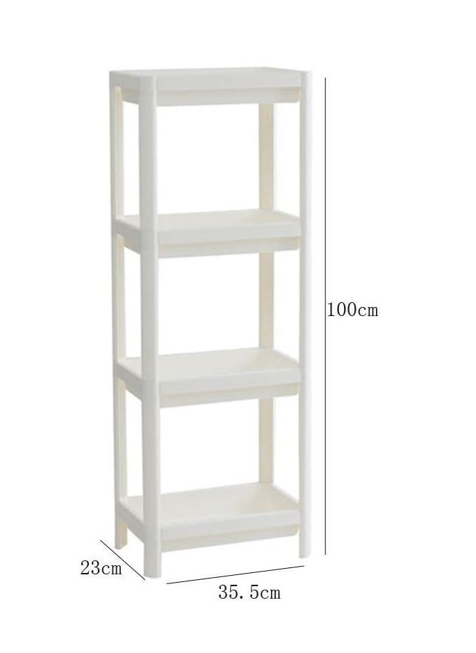 erorex - Shower Caddy Corner Shelves Bathroom Shelving Unit Plastic Shelf Kitchen Bathroom Storage rust proof 4 Tiers Shower Shelves - Image 1