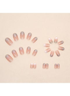 SCHAVO Gradient Diamond Short Fake Nails 24Pcs  - Image 3