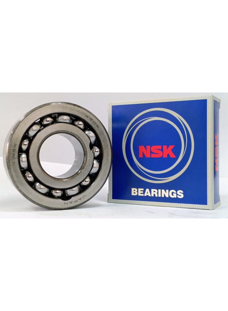 NSK ORIGINAL NSK 4306 Double Row Angular Contact Ball Bearing - 4000 Heavy Series - High Axial & Radial Load - 30x72x27mm - Genuine Made in Japan - Image 1