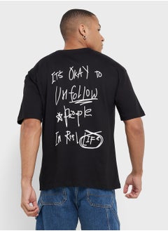 Seventy Five Graphic Print Oversized T-Shirt  - Image 1