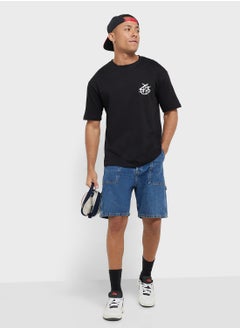 Seventy Five Graphic Print Oversized T-Shirt  - Image 4