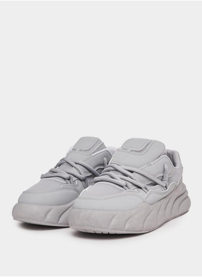Styli Styli Textured Chunky Sole Lace Up Sneakers  - Image 3