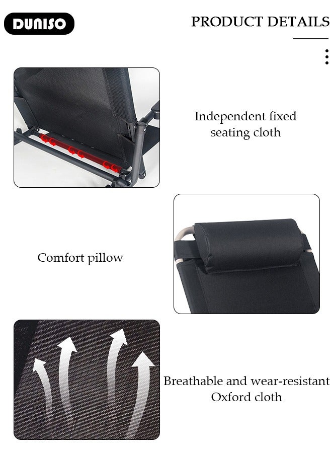 DUNISO Lifting Bed Backrest,Adjustable Sit up Back Rest Multifunctional floor Chair for Bed, Adjustable Bed Backrest Support with Head Pillow for Neck, Head, Lumbar Support,Folding Chair - Image 2