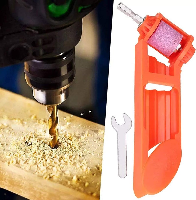 GTC® Portable Diamond Drill Bit Sharpener Powered Tool Parts Sharpening Tool Corundum Grinding Wheel for Iron-Based Drill Bits (Dril001) - Image 5