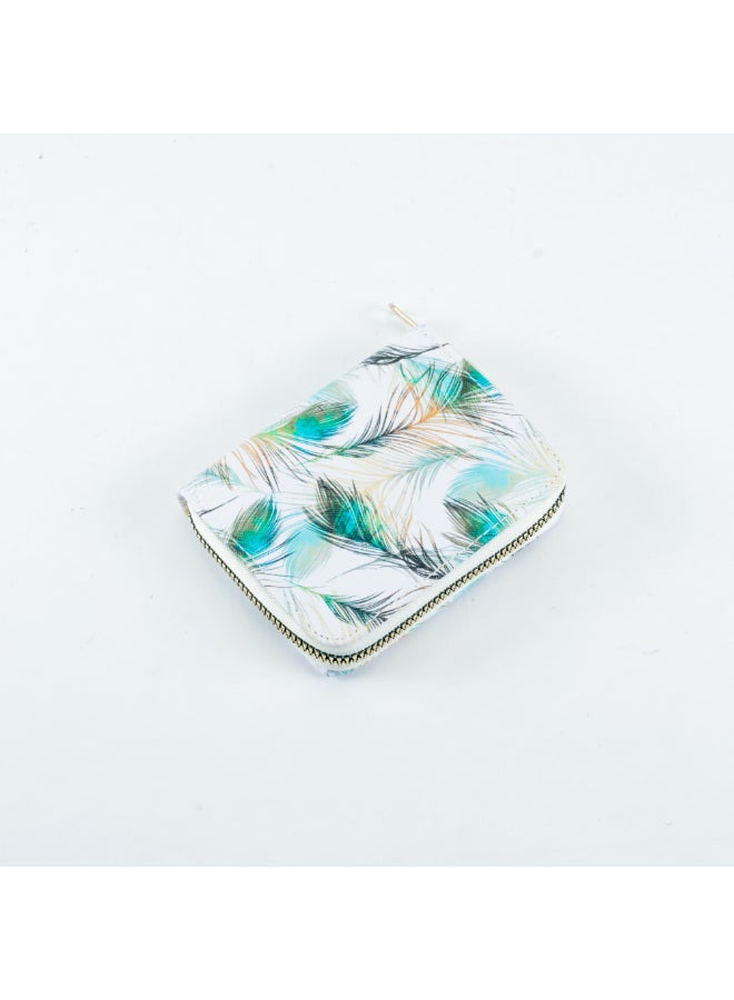 The Black Pearl Accessories Colorful Zipped Wallet with Multiple Pockets for Money, Cards, & Coins - Image 1