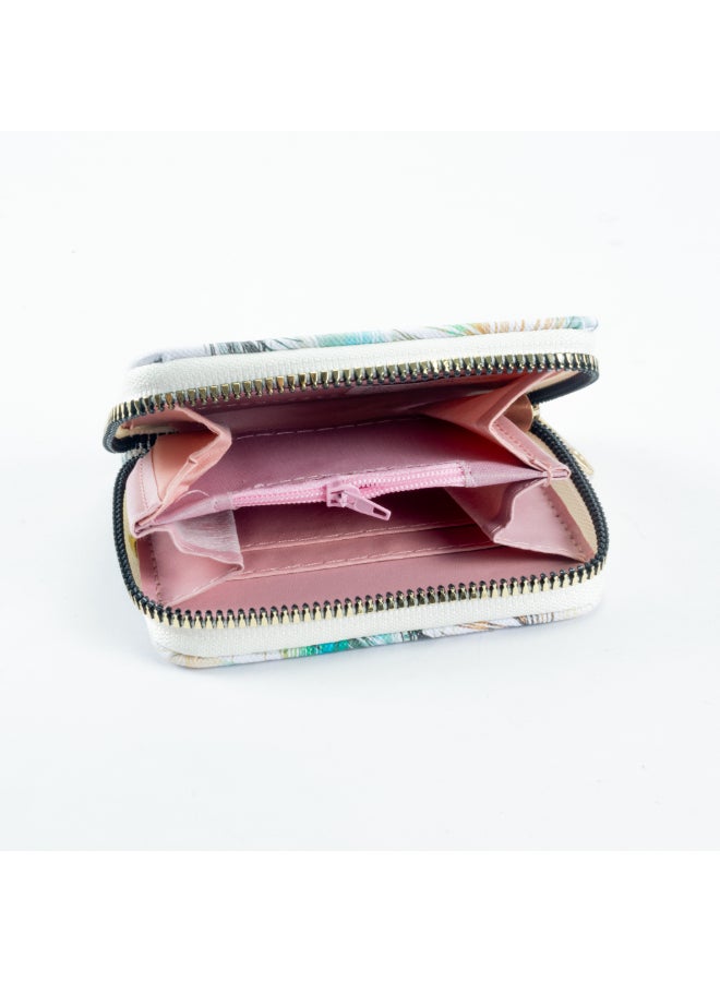 The Black Pearl Accessories Colorful Zipped Wallet with Multiple Pockets for Money, Cards, & Coins - Image 3