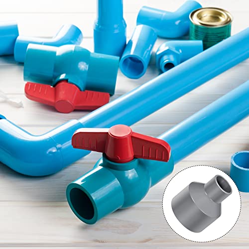 METALLIXITY Duct Reducer, (2 to 1 Inch) 2Pcs, PVC Pipe Increaser DWV Reducing Coupling - for Water Supplies Build, DIY, Garden Shelf Greenhouse, Gray - Image 3
