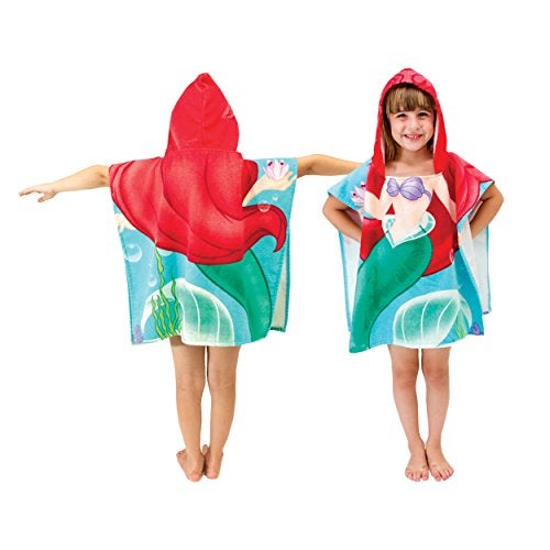 Jay Franco Disney Little Mermaid Ariel Cotton Hooded Towel - Image 5
