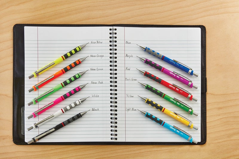 rOtring S0801310 Tikky Mechanical Pencil, Black Barrel, 3-Piece Set - Image 5