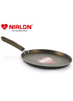 Nirlon Nirlon Aluminium Non Stick Dishwasher Safe Non Induction Gold Rush Flat Tawa  - Image 2