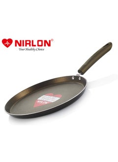 Nirlon Nirlon Aluminium Non Stick Dishwasher Safe Non Induction Gold Rush Flat Tawa  - Image 3