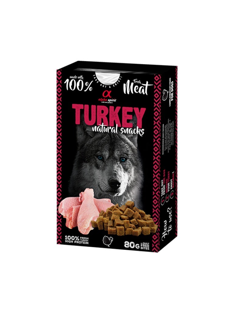 Alpha Spirit Natural Snacks Turkey 80 g
