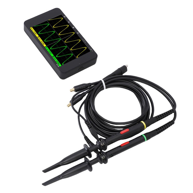 Handheld Digital Oscilloscope 250MSA S Dual Channel with 3 5 Inch IPS Screen Signal Generator - Image 4