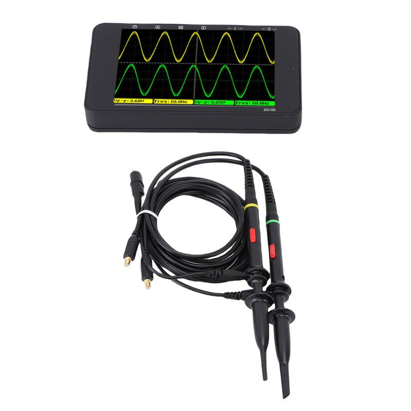 Handheld Digital Oscilloscope 250MSA S Dual Channel with 3 5 Inch IPS Screen Signal Generator - Image 5