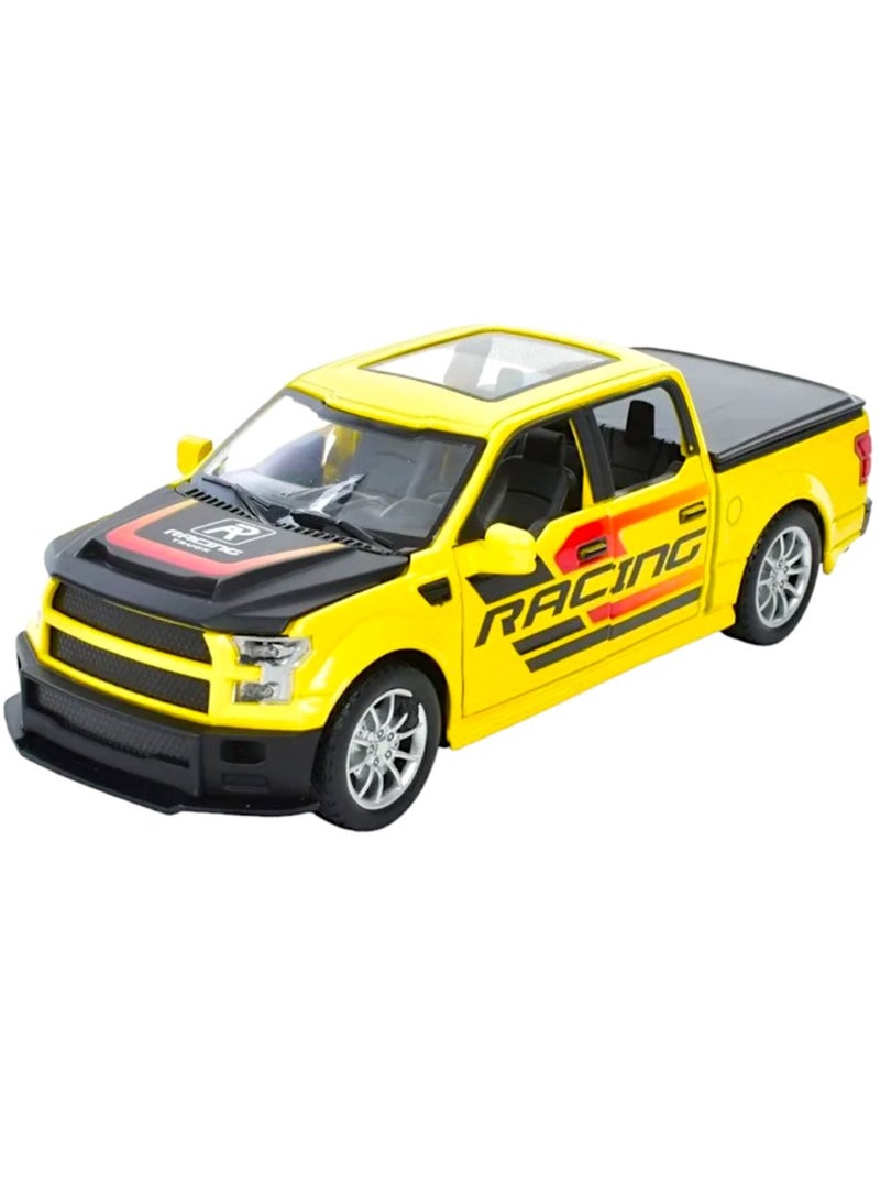 Toy Box Pull Back Metal Car with Openable Doors Light & Music Toy For Kids  - Image 2