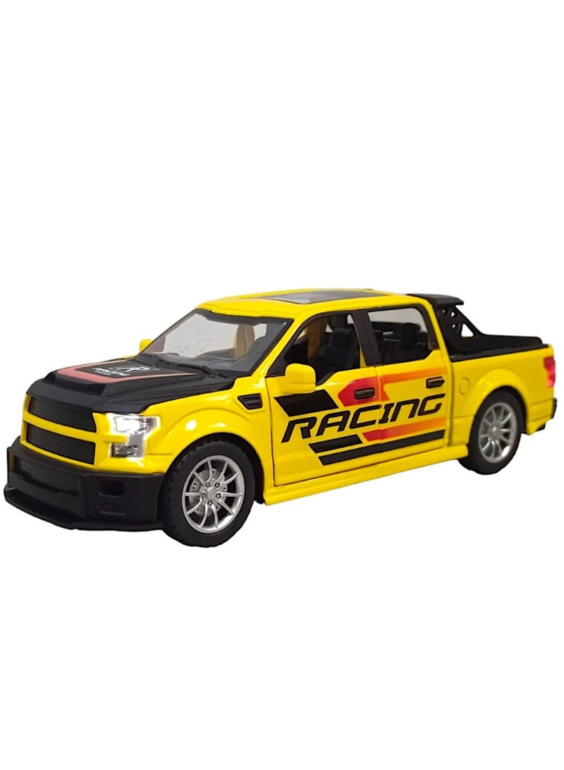 Toy Box Pull Back Metal Car with Openable Doors Light & Music Toy For Kids  - Image 1