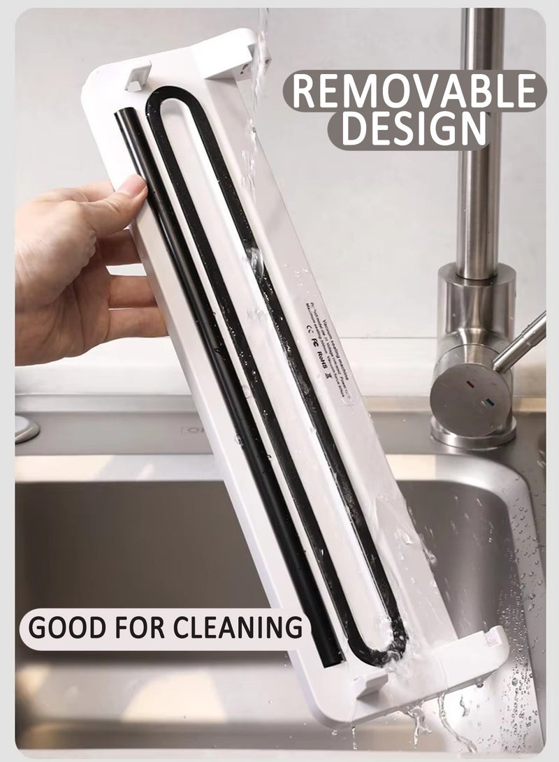 White Vacuum Sealer, Compact Food Vacuum Machine, Push Button Food Vacuum Machine, Wet & Dry, 60kpa Compact Vacuum Sealer, 1 Vacuum Sealer + 10 Food Bags  - Image 5