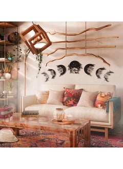 Floral Moon Phase Wood Wall Art - Set of 7 Each 30x30