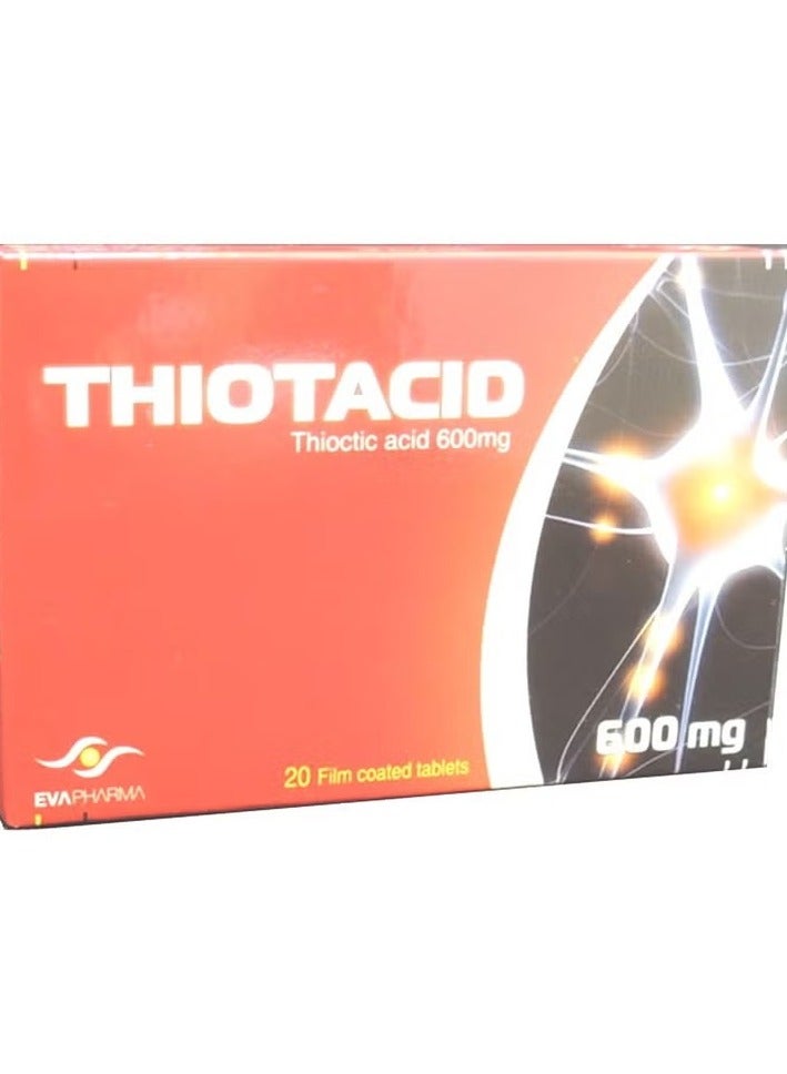 THIOTACID 600MG Film Coated Tablets 20s