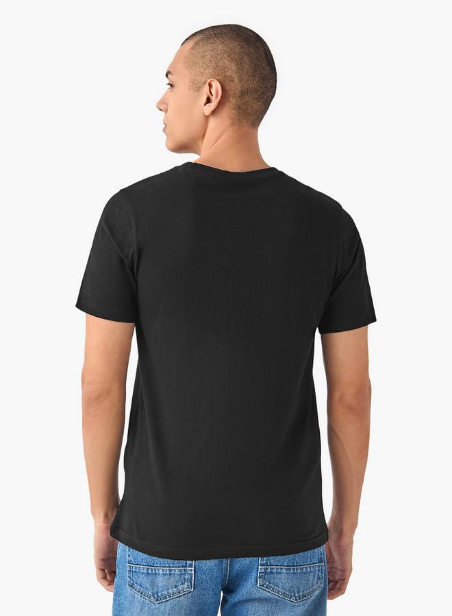 سبلاش فيڤ تيشيرت مطبوع بقصة ضيقة - Image 3