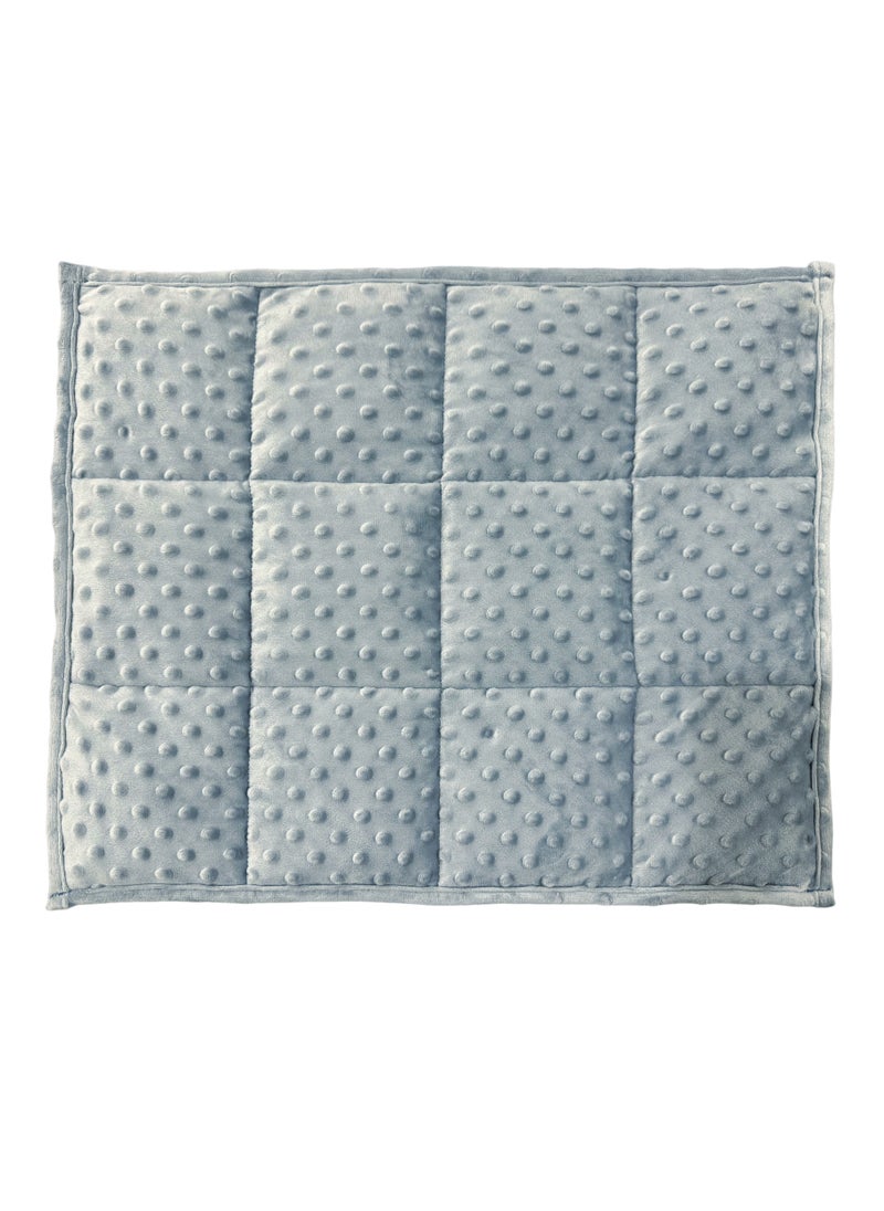 Fabienne Weighted Lap Blanket 5Lbs Dotted Minky Fabric 56x48 cm Ash Grey Weighted Lap Pad Ideal for Kids, Teenagers, and Adults, Supports Sensory Processing and Provides Calming Comfort for Relaxation, Focus, and Multipurpose Use  - Image 2