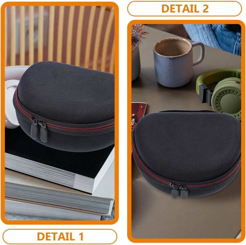 حقيبة حماية لسماعات الأذن من نوع Levemolo ذات هيكل صلب، مناسبة لسماعات T450bt/500bt، تحتوي على مساحة لتخزين سماعات الأذن أثناء السفر، بالإضافة إلى إمكانية تنظيم الأسلاك، مع حقيبة داخلية سوداء للحماية. - Image 3