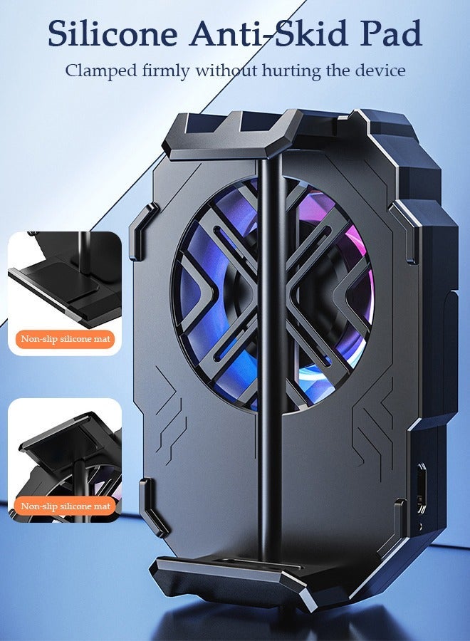 DUNISO Phone Cooler for Live Streaming and Gaming, Fast Phone Cooling Fan, Cellphone Radiator for Mobile Gaming TikTok Live Strea, Fit All Types of iPhone Android Smartphones - Image 5