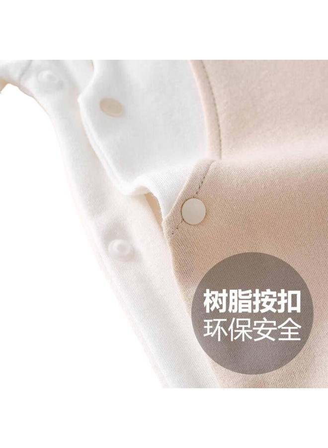 Doxiluka Dohilooka Baby Spring Romper Newborn Clothes Boys Girls Four Seasons Long Sleeve Jumpsuit Suspender Coffee Bear 66 - Image 3