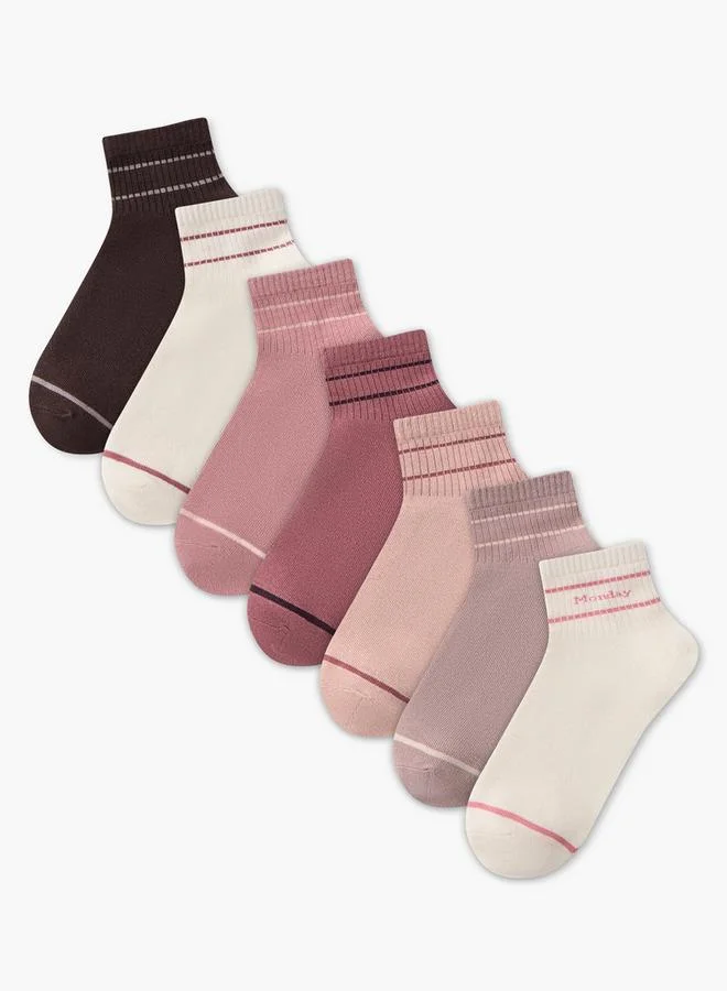 Splash FAV Pack of 7 Crew Length Cotton Socks