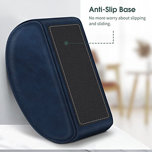 KENOBE Large Remote Control Holder with 5 Compartments, KENOBEE Anti-slip Desktop Caddy Storage Organizer for Phone, Remote Controllers, Office Supplies, Makeup Brush, Media Accessories,Blue - Image 3