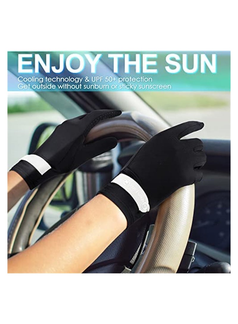 SYOSI UV Protection Gloves for Women, Summer Sun Protection Gloves, Full Finger Touchscreen for Golf Driving Riding Fishing Hiking - Image 2