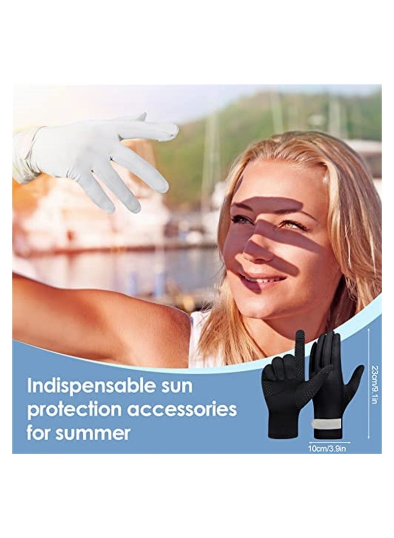 SYOSI UV Protection Gloves for Women, Summer Sun Protection Gloves, Full Finger Touchscreen for Golf Driving Riding Fishing Hiking - Image 3