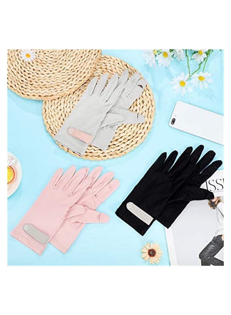 SYOSI UV Protection Gloves for Women, Summer Sun Protection Gloves, Full Finger Touchscreen for Golf Driving Riding Fishing Hiking - Image 1