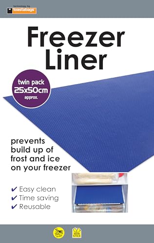 Toastabags Freezer Liner Pack of 2 Frost mat Prevents Build up of Frost and ice on Your Freezer - Image 1