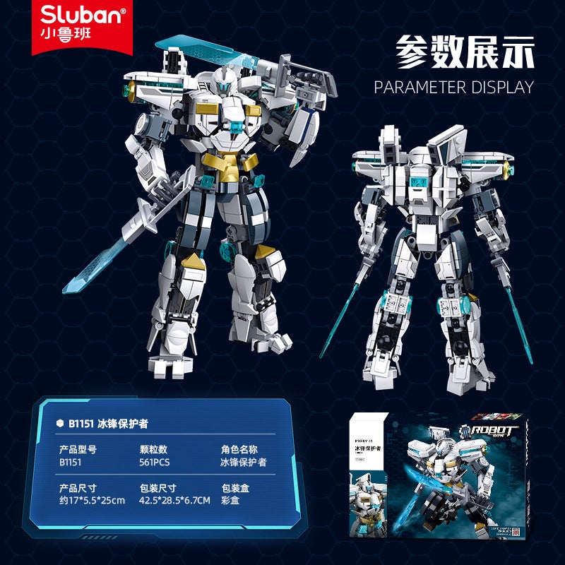 SLUBAN 1151 Ice Guardian Building Blocks Toy for Boys - Image 3