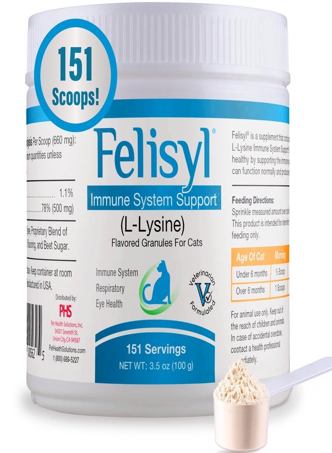 Pet Health Solutions Felisyl Immune System Support(L-Lysine) Granules for Cats 3.5oz(100g) - Image 1
