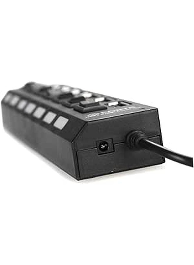 7 منفذ USB Hub 2.0 موسع عالي السرعة للكمبيوتر المحمول وسطح المكتب مع حماية السلامة - Image 1